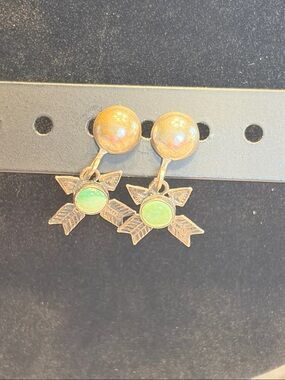 Fred Harvey Era "Trading Post Era" Southwestern Tourist Screw Post Earrings